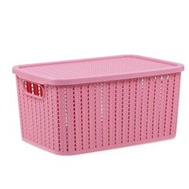 Caixa Organizadora Plasútil Com Tampa 8 Litros - Rosa