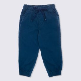 Calça 1 a 3 anos Jogger Sarja Punhos Yoyo Kids Azul