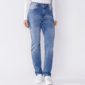 Cal&ccedil;a Feminina Jeans Reta Patricia Foster