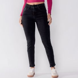Calça Feminina Skinny Jeans Com Elastano Boby Blues Preto