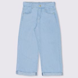 Calça Jeans 12 a 16 anos Straight Barra Dobrada Marmelada Jeans