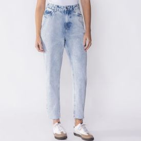 Calça Feminina Mom Jeans Boby Blues Azul Claro