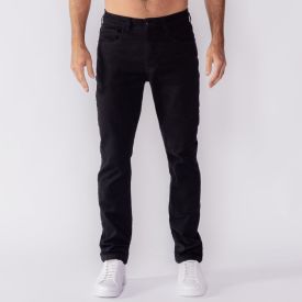 Calça Masculina Slim De Sarja Marc Alain Preto