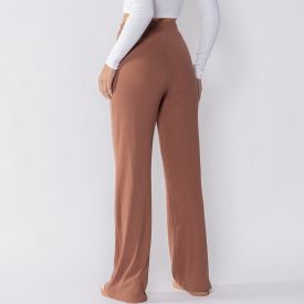 Cal&ccedil;a Wide Leg Feminina Em Ribana Boby Blues