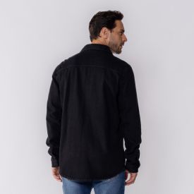 Camisa Masculina Jeans Black Marc Alain Preto