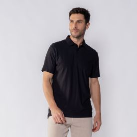 Camisa Polo Masculina De Poliamida Pacific Blue