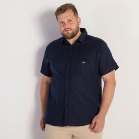 Camisa Polo Masculina Lisa com Bolso Nicoboco Plus