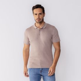 Camisa Polo Masculina Tricot Canelada Thing Fendi