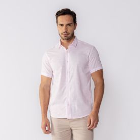 Camisa Social Masculina Manga Curta Marc Alain