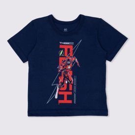 Camiseta 1 a 3 anos Flash Speed BandUP Azul Escuro