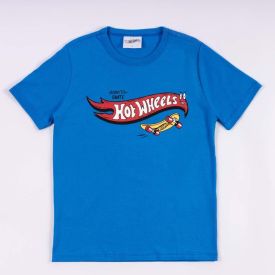 Camiseta Hot Wheels Infantil 4 A 10 Anos Mattel