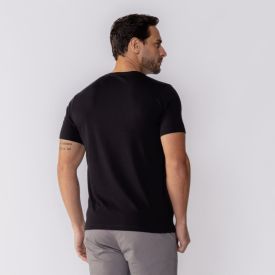 Camiseta Masculina Premium De Algodão Peruano Thing Preto