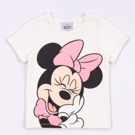 Camiseta Minnie Infantil 1 a 3 Anos Disney Natural