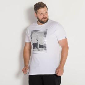 Camiseta Plus Size Surf Masculino Mormaii Branco