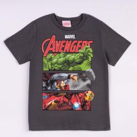 Camiseta Vingadores Infantil 4 a 10 Anos Marvel