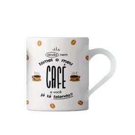 Caneca Bento Ainda Nem Tomei Café Lv Porcelanas - 300Ml