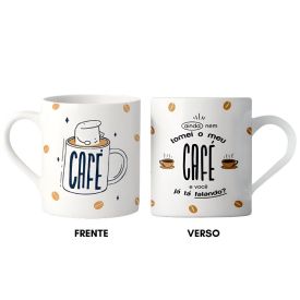 Caneca Bento Ainda Nem Tomei Café Lv Porcelanas - 300Ml