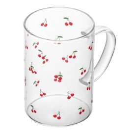 Caneca De Vidro 200Ml Lyor - Cereja
