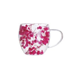 Caneca Parede Dupla Camélia Primavera Allmix 250Ml - Vidro