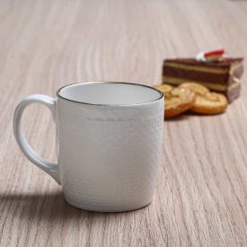 Caneca Chiara Filete Dourado Havan Casa 200Ml - Branco