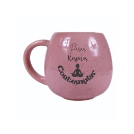 Caneca Moon Rosa Contemplar Mellie - 300Ml