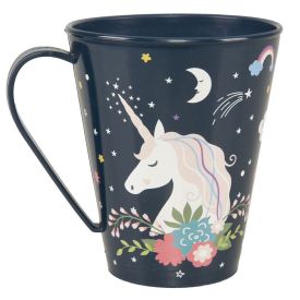 Caneca Unicórnio Plasútil 360Ml - Azul