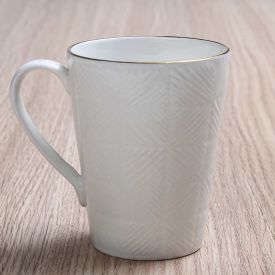 Caneca Zoe Branca Havan Casa 320Ml - Filete Dourado