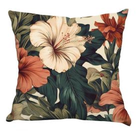 Capa De Almofada 100% Poliéster Veludo Havan Casa - Jardim de Flores