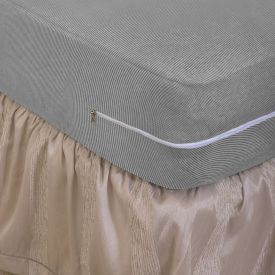 Capa Protetora Para Colchão Solteiro Com Zíper Solecasa - Prata 945