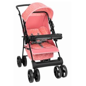 Carrinho De Bebê Berço Solare Tutti Baby - Rosa Claro