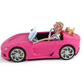 Carro Conversível Helena 2 Lugares Rosa C/ Boneca - HBR0663