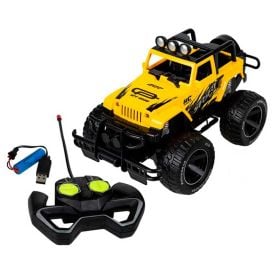 Carro Jipe Com Controle Remoto Power Machines Amarelo Havan Toys - HBR0348