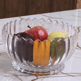 Centro De Mesa Cristal Geneva Wolff 22Cm - Transparente