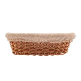 Cesta De Pão Oval Lyor 24Cm - Tecido Natural