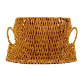 Cesta Quadrada Com Alça Havan Casa 28,5Cm - Natural