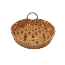 Cesta Redonda Com Alça Havan Casa 33Cm - Natural