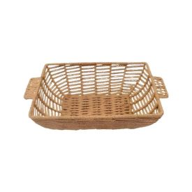 Cesta Retangular Com Alça Havan Casa 29 Cm - Natural