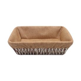 Cesto Retangular Com Forro Havan Casa 28 Cm - Natural