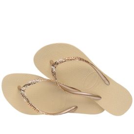 Chinelo Kids Menina Slim Glitter Ii Havaianas - AREIA 27/28