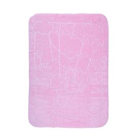 Cobertor De Bebê 100% Poliéster Alto Relevo Yoyo - Rosa