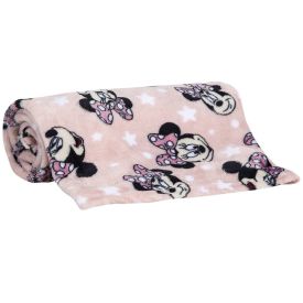 Cobertor Infantil Bebê 100% Poliéster Disney - Rosa Claro Minnie
