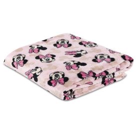 Cobertor Infantil Casal 100% Poliéster Disney  - Minnie Rosa 
