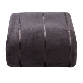 Cobertor Casal 100% Poliéster Elegance Stripe Havan Casa  - Cinza Urbano