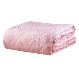 Cobertor Casal Patricia Foster - Wave Rosa Velho