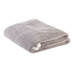 Cobertor Casal Dupla Face Sherpa Havan Casa - Cinza Ice