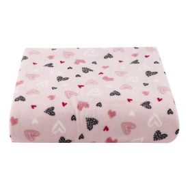 Cobertor Infantil 100% Poliéster Estampado Havan Casa - Coração Rosa