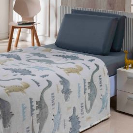 Cobertor Infantil Mágico Encantos Brilha No Escuro - Dinossauros