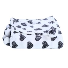 Cobertor Infantil Solteiro 100% Poliéster Pompom Havan Kids - Corações