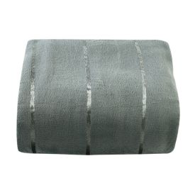 Cobertor King 100% Poliéster Elegance Stripe Havan Casa - Verde Buona