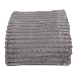 Cobertor King 100% Poliéster Premier Canelado Havan Casa - Cinza Amianto